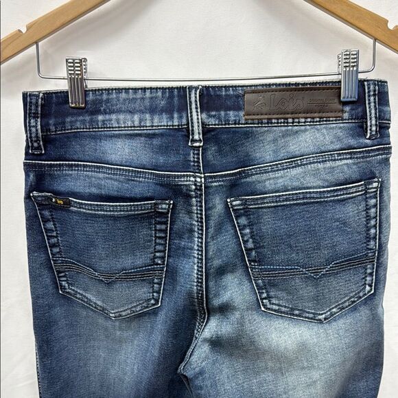 Lois Slim Blue Jeans with Stretch and Faded Wash - Picture 4 of 5